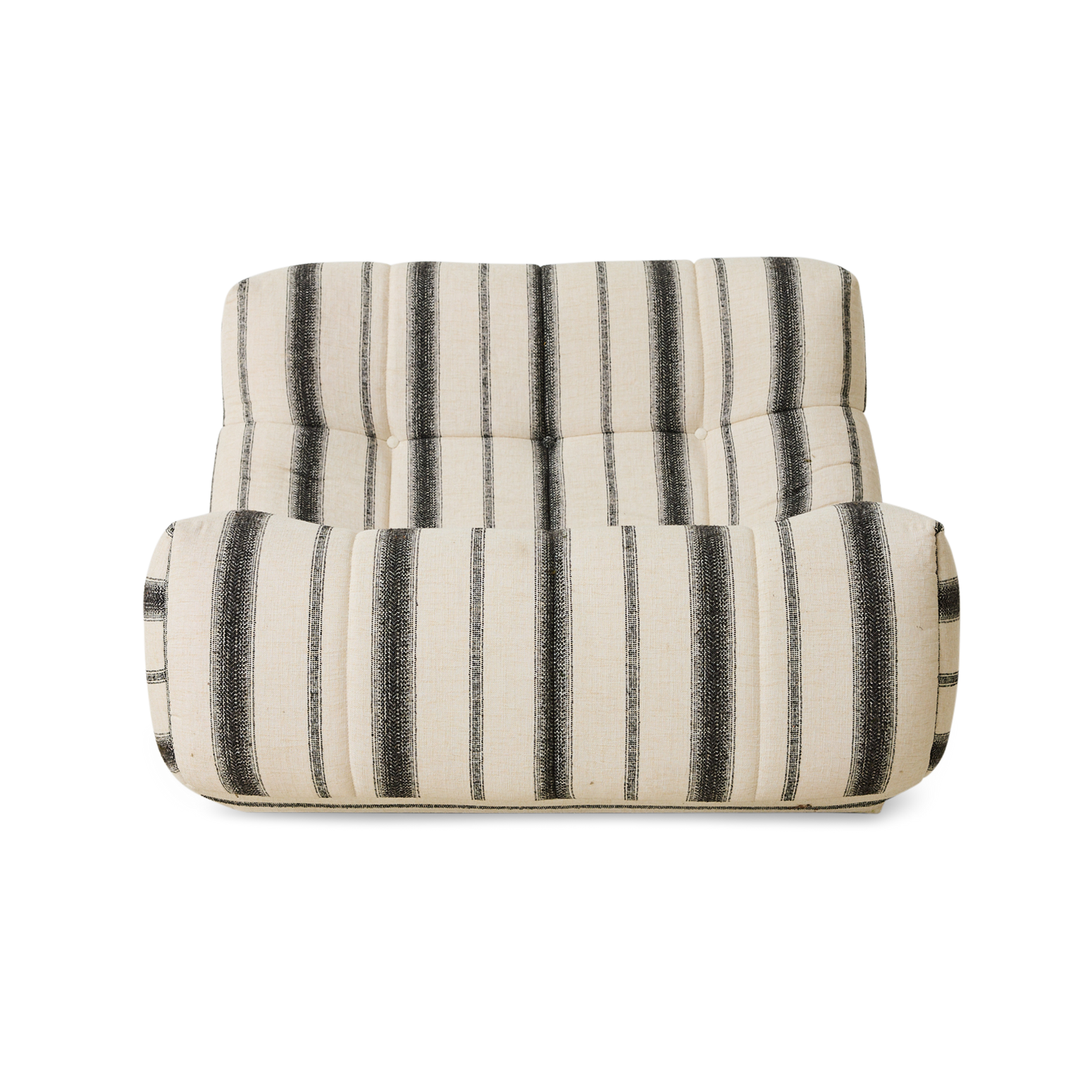 Lenestolen Lazy Lounge Chair fra HK Living i tekstilet Outdoor Chalkstripe