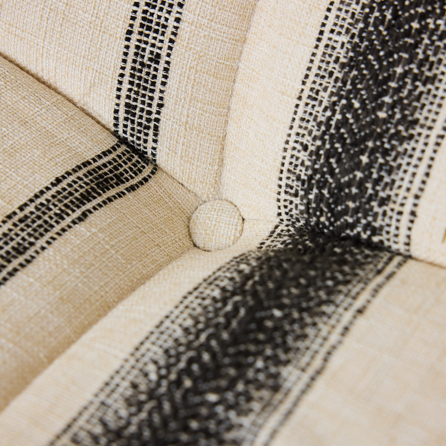 Lenestolen Lazy Lounge Chair fra HK Living i tekstilet Outdoor Chalkstripe