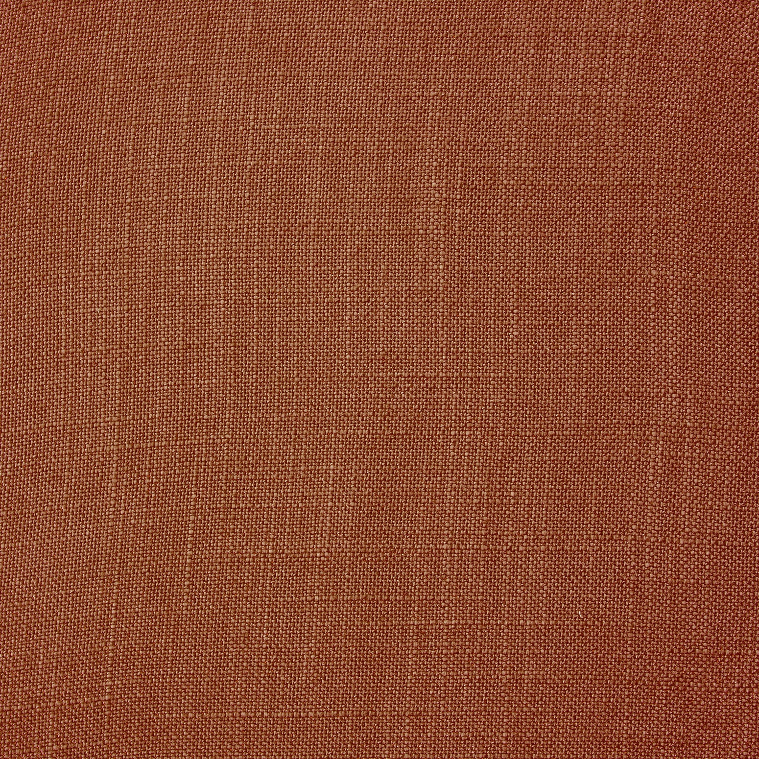 Rustrød vevd lin fra Gotain i fargen Terracotta