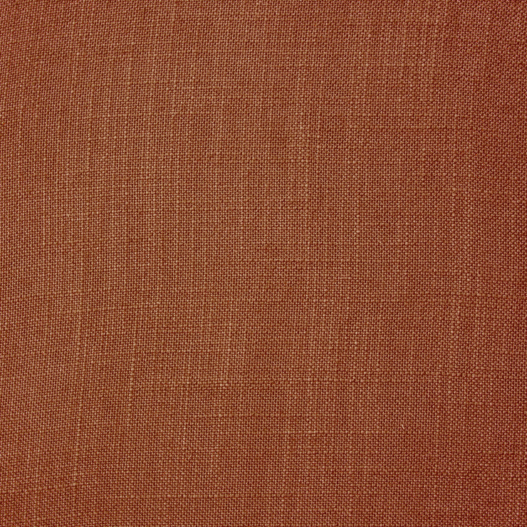 Rustrød vevd lin fra Gotain i fargen Terracotta