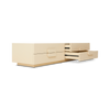 Kremfarget kommode Spacious Lowboard fra Hk Living med fire skuffer