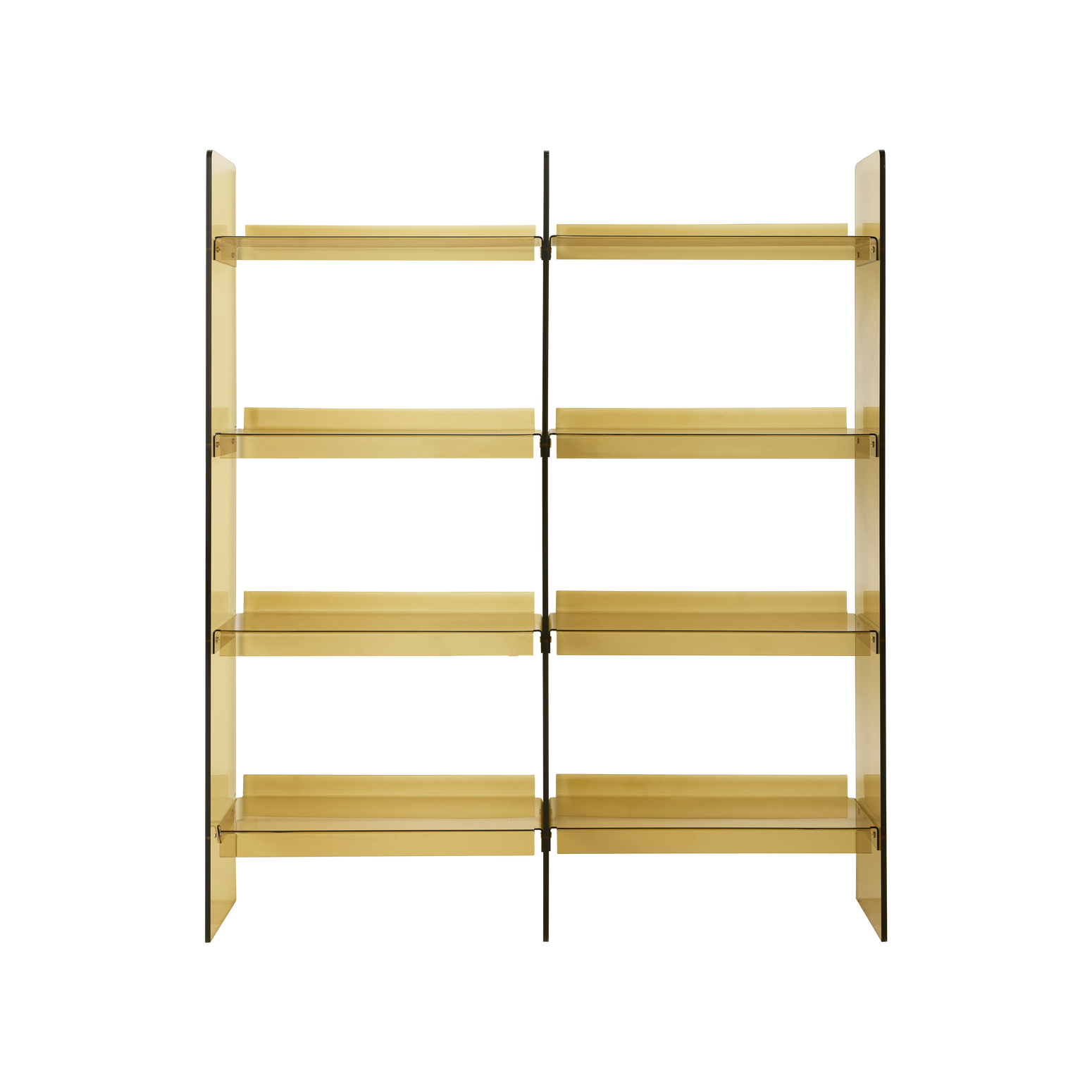 Hyllen Acrylic Cabinet fra HK Living i gjennomskinnelig akryl i fargen Olive Green