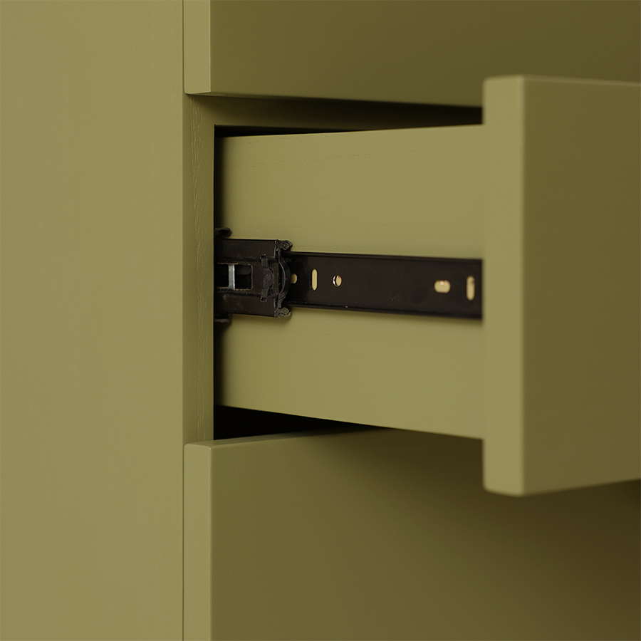 Kommoden Spacious Drawer Cabinet fra HK Living i grønn/ Army Green.