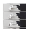 Skuffeseksjonen Chest fra HK Living i fargen Chrome med seks skuffer.