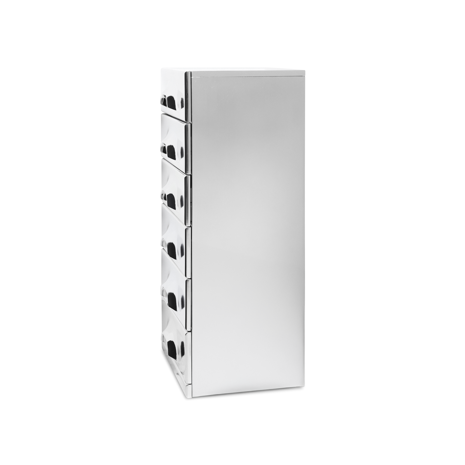 Skuffeseksjonen Chest fra HK Living i fargen Chrome med seks skuffer.