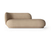 Rico divan i tekstil brushed, farge sand (Prisgruppe 1)