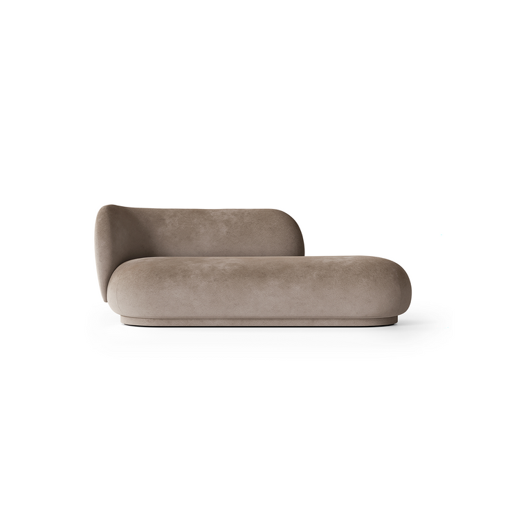 Dagsengen Rico Divan fra Ferm Living i fløyelstekstil Faded velvet, farge Beige (Prisgruppe 2)