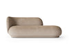 Rico divan i fløyelstekstil Faded velvet, farge sand (Prisgruppe 2)