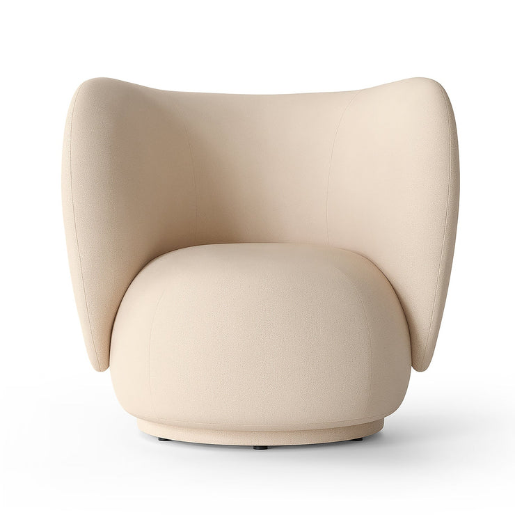 Lenestol Rico i tekstil Brushed i fargen Off-white (prisgruppe 1)