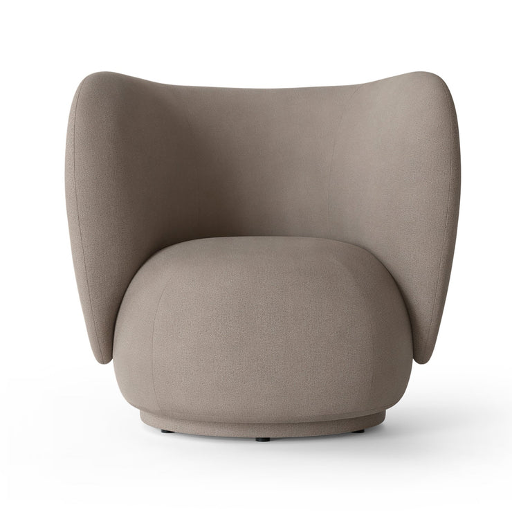 Lenestol Rico i tekstil Faded velvet i fargen Beige (prisgruppe 2)