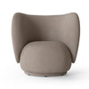 Lenestol Rico i tekstil Faded velvet i fargen Beige (prisgruppe 2)