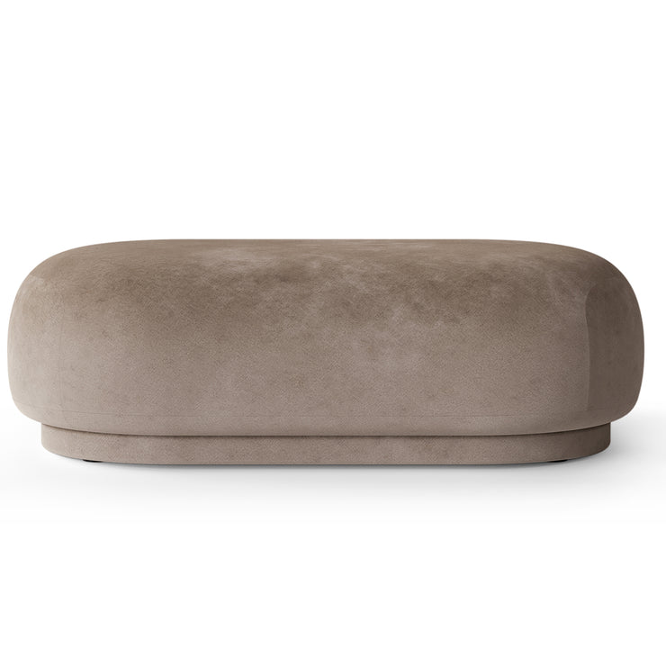 Puff Rico Ottoman fra Ferm Living i tekstilet Faded Velvet i fargen Beige