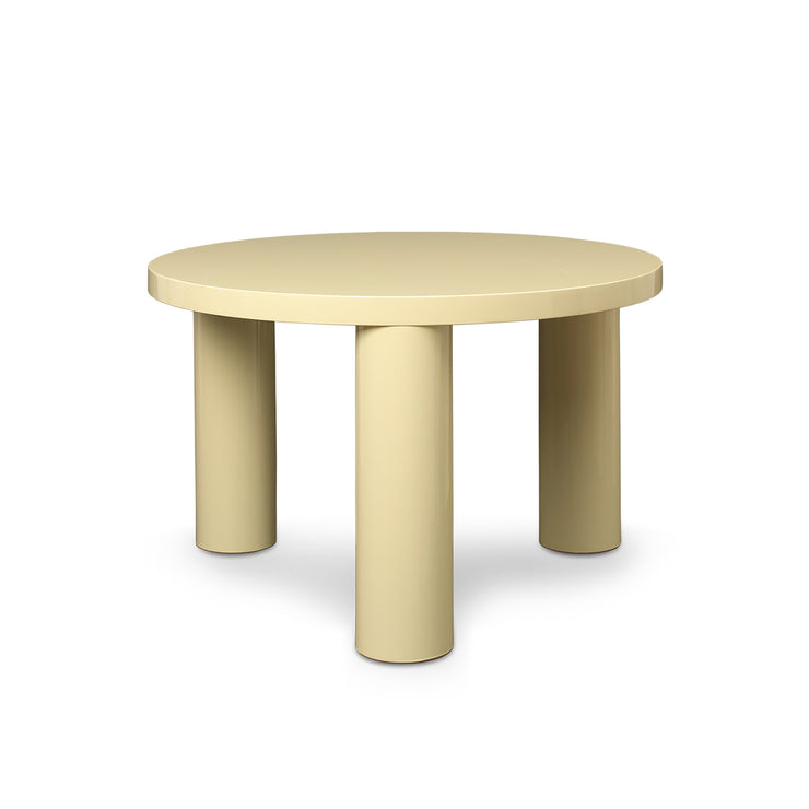 Sofabord Post Coffee Table High Gloss fra Ferm Living i fargen Lemonade.