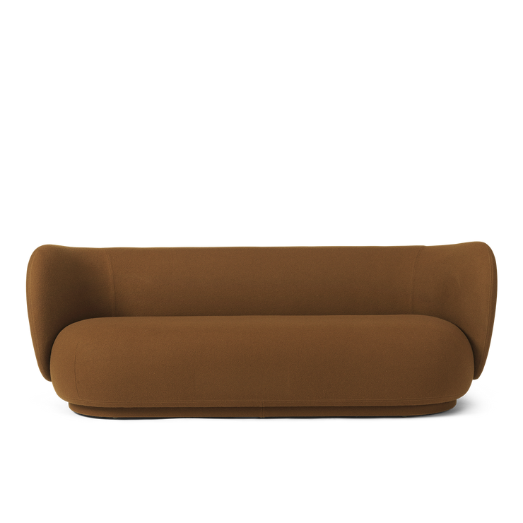 Sofa Rico 3 seter fra Ferm Living i tekstilet Tonus i fargen 364 Sugar Kelp