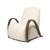 Lenestolen Buur Lounge Chair fra Ferm Living i tekstilet Nordic Bouclé i fargen Off-White.