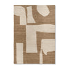 Teppet Piece Rug fra Ferm Living i størrelsen 200x300 cm i fargen Off-White/Toffee.