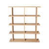 Bokhylle Kona Bookcase fra Ferm Living i naturfarget eikefiner, med 2x4 hyller