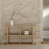 Bokhylle Kona Bookcase fra Ferm Living i naturfarget eikefiner, med 2x2 hyller