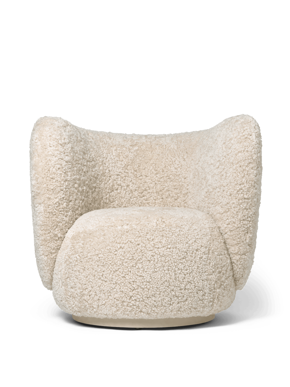 Lenestol Rico Lounge Chair fra Ferm Living i saueull Moonlight