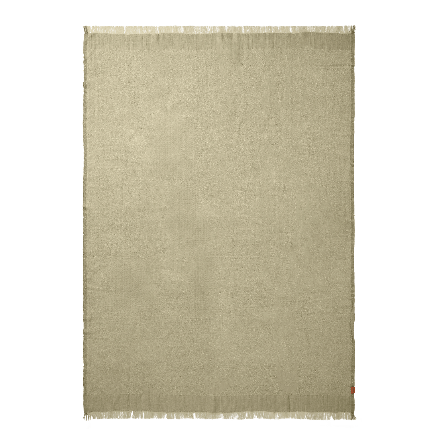 Pleddet Weaver Throw fra Ferm Living i fargen Grey Green.
