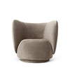Lenestol Rico i tekstil Rich velvet i fargen Beige (prisgruppe 2)