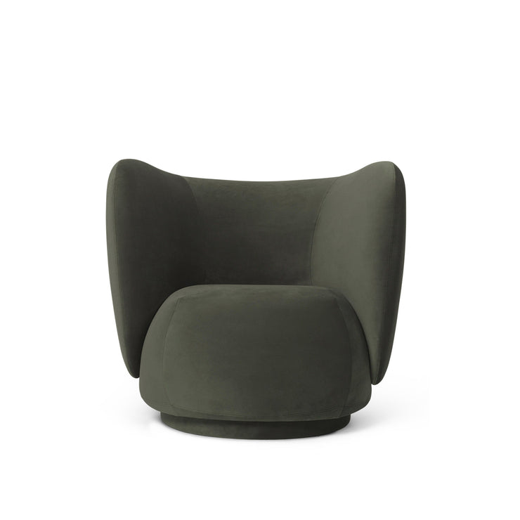 Lenestol Rico i tekstil Rich velvet i fargen Pine /Furugrønn (prisgruppe 2)