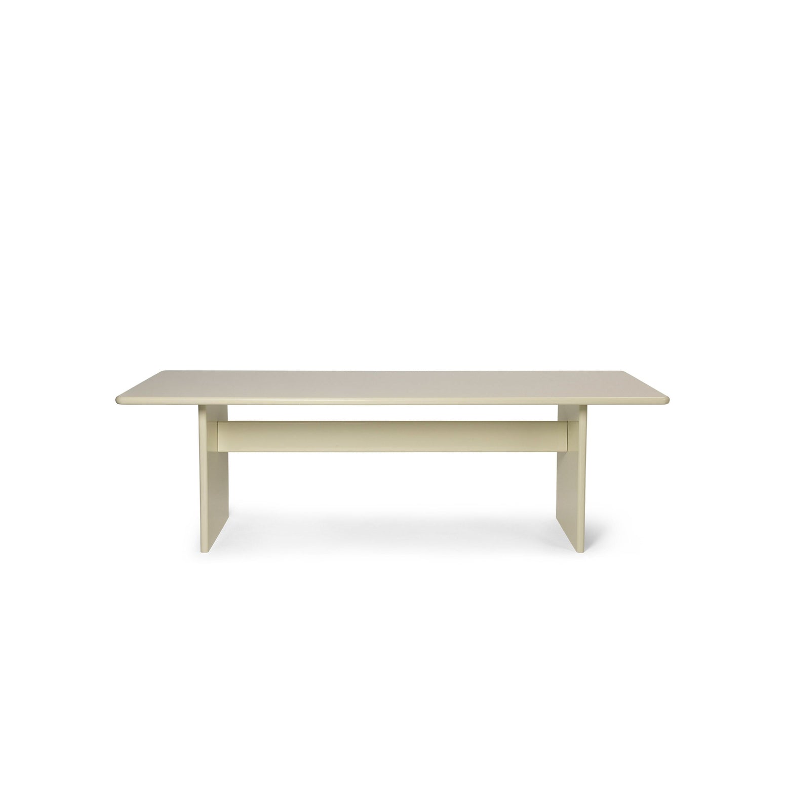 Spisebordet Rink Dining Table i fargen Eggshell fra Ferm Living i størrelse 90x240 cm