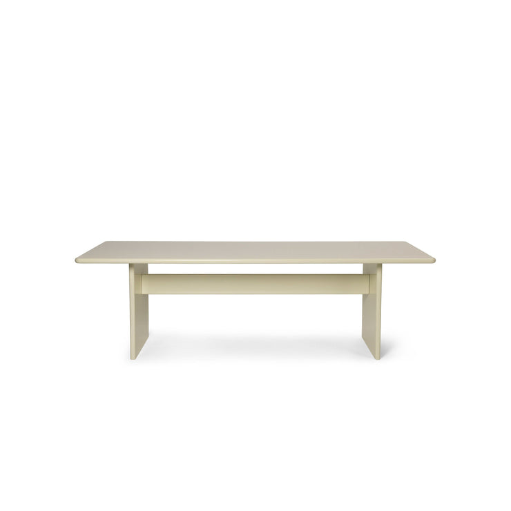 Spisebordet Rink Dining Table i fargen Eggshell fra Ferm Living i størrelse 90x240 cm