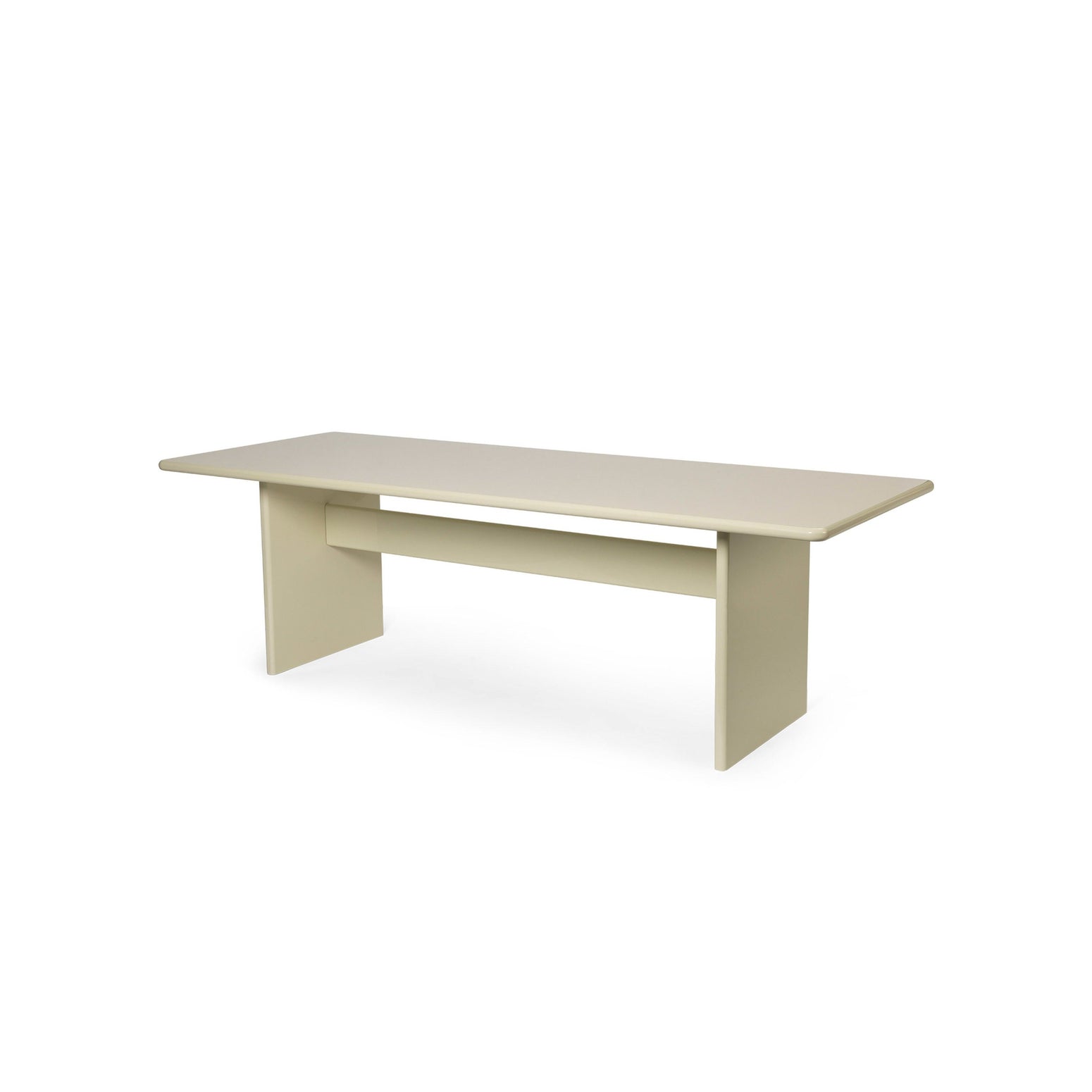 Spisebordet Rink Dining Table i fargen Eggshell fra Ferm Living i størrelse 90x240 cm