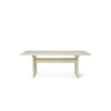 Spisebordet Rink Dining Table i fargen Eggshell fra Ferm Living i størrelse 90x200 cm