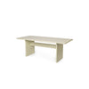 Spisebordet Rink Dining Table i fargen Eggshell fra Ferm Living i størrelse 90x200 cm
