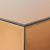 Sofabord i speilglass Mirror Block Coffee Table fra Hk Living, farge Smokey Brown