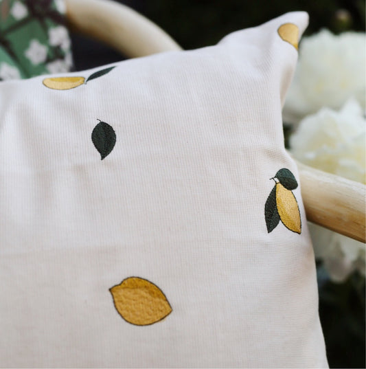 Pute Lemon Cushion kvadrat