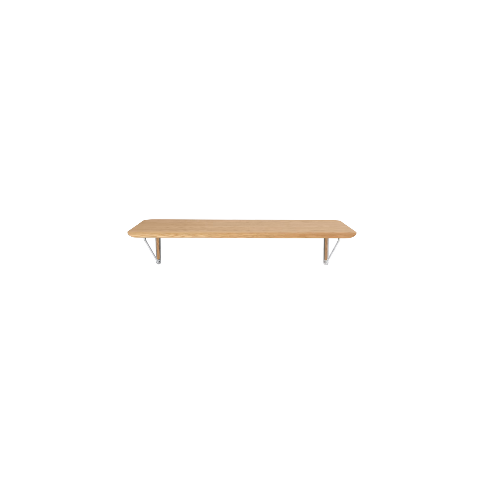 Vegghengt skrivebord AB019 Wall desk i lakkert eik fra Carl Hansen & Søn.