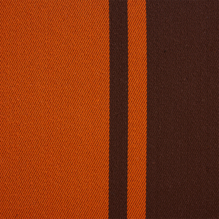 Retro (oransje og brunt stripete tekstil)