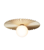 Tak- og vegglampe Liila Muuse medium fra Nuura, Nordic gold / opal.