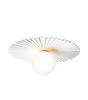 Tak- og vegglampe Liila Muuse medium fra Nuura, White / opal.