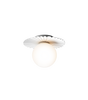 Tak- og vegglampe Liila Muuse small fra Nuura, White / opal.