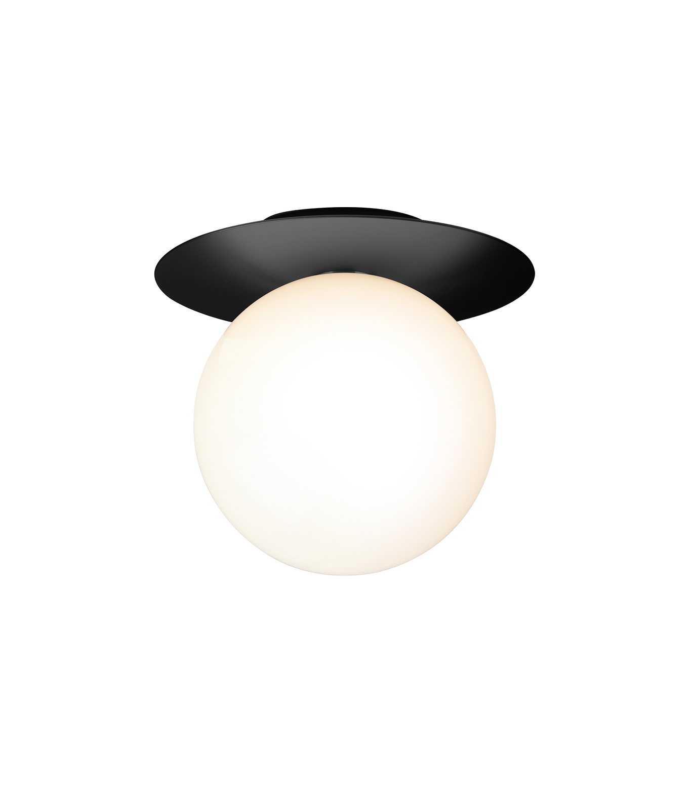 Tak- og vegglampe Liila large fra Nuura, Black / opal.