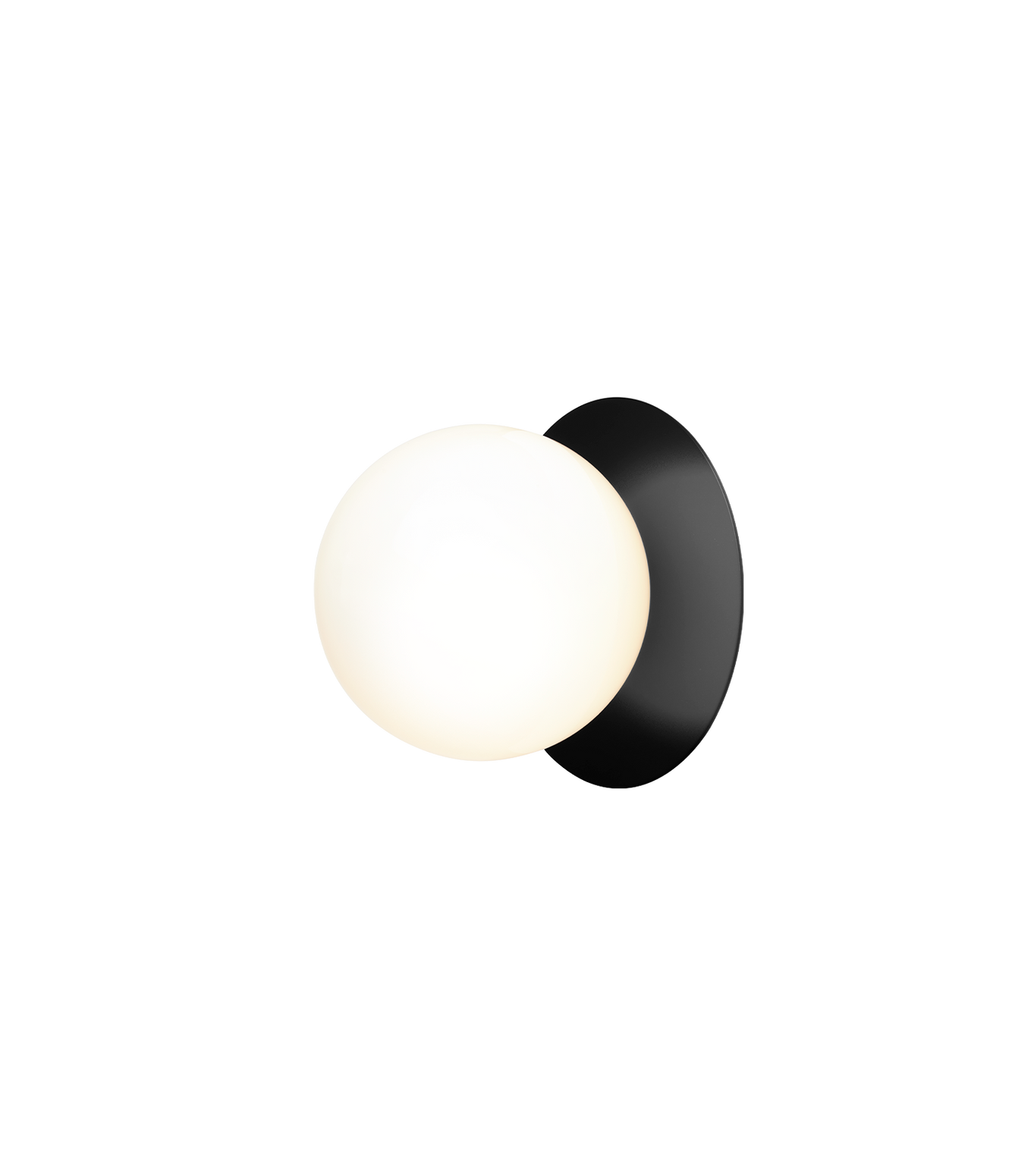 Tak- og vegglampe Liila medium fra Nuura, Black / opal.