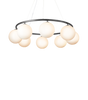Taklampe Miira Circular 8 fra Nuura, Rock grey / opal.