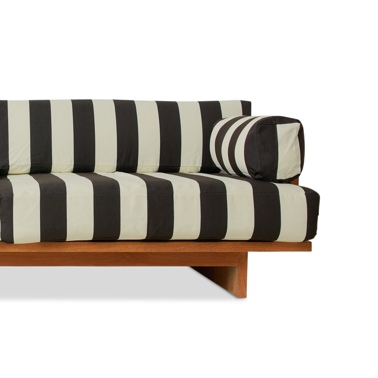 Sofa Outdoor Teak fra HK Living i tekstilet Stracciatella 