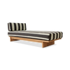 Dagseng Outdoor Teak fra HK Living i tekstilet Stracciatella