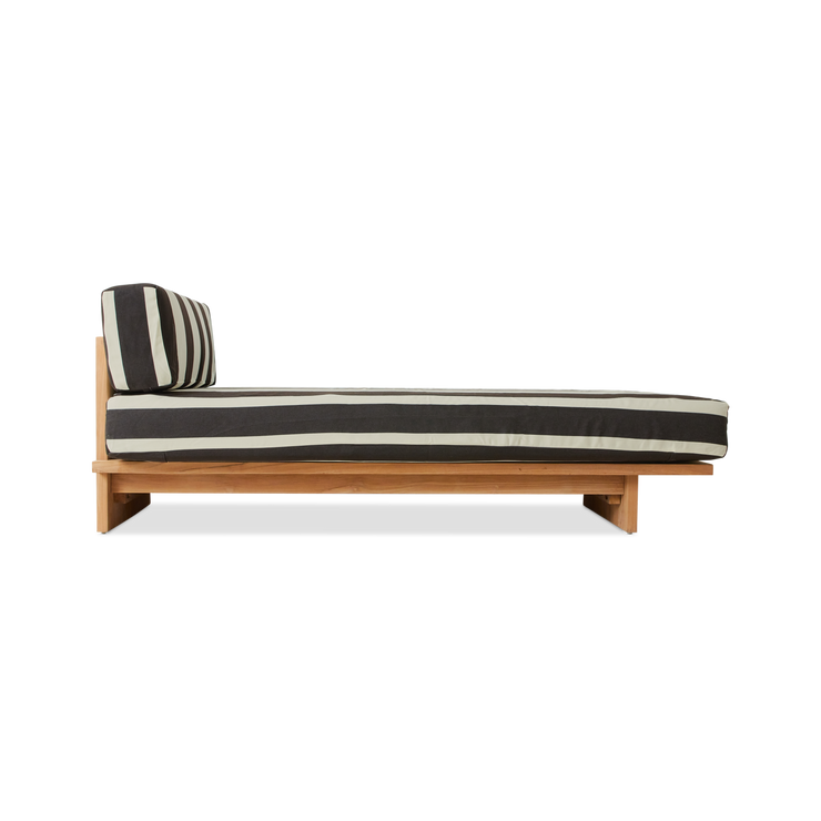 Dagseng Outdoor Teak fra HK Living i tekstilet Stracciatella