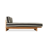 Dagseng Outdoor Teak fra HK Living i tekstilet Stracciatella