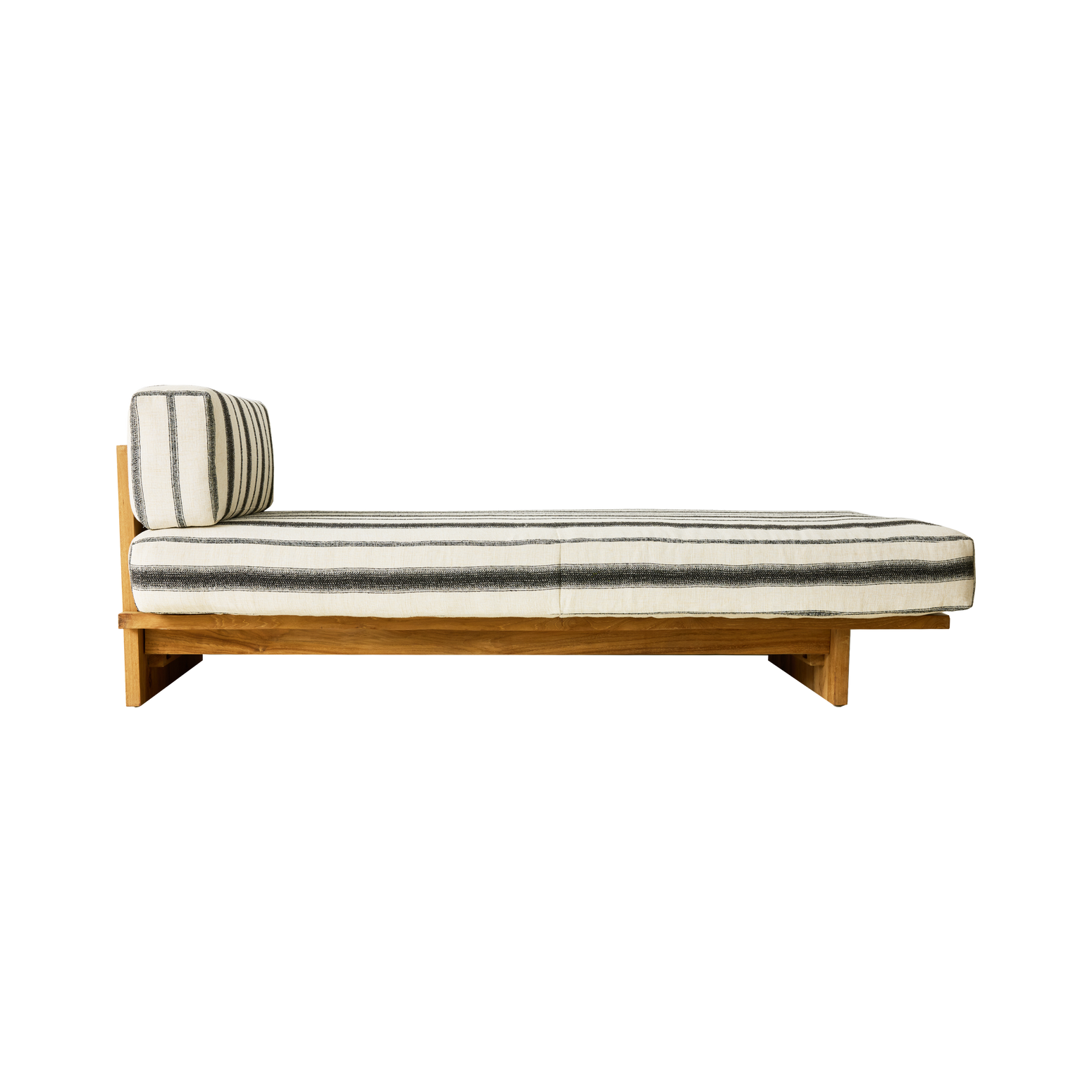 Dagseng Outdoor Teak fra HK Living i tekstilet Chalkstripe