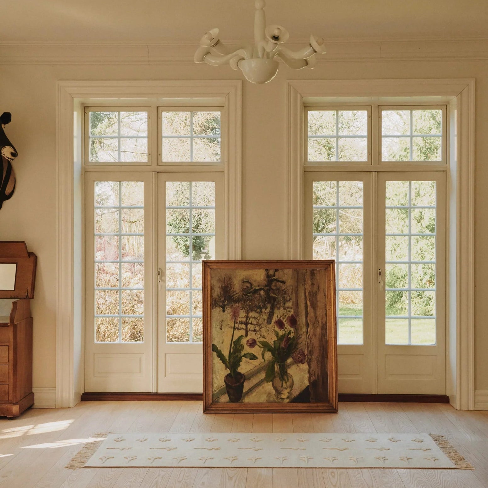 Løper Colonnade no.14 - Tulipanmønster Kremhvit fra Cappelen Dimyr