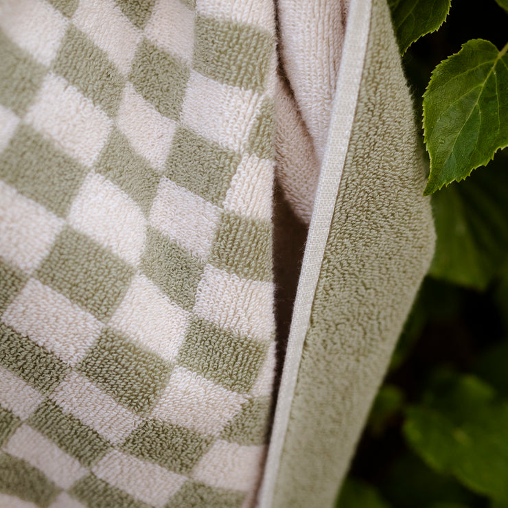 Rutete håndkle Damier 70x140 cm fra OsloDeco, 2-pakning