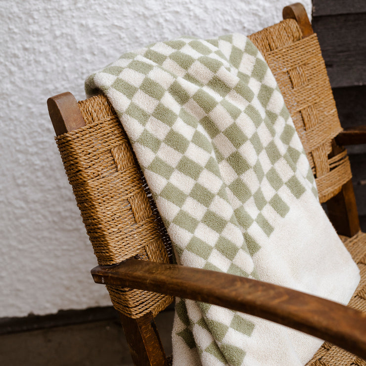 Rutete håndkle Damier 70x140 cm fra OsloDeco, 2-pakning