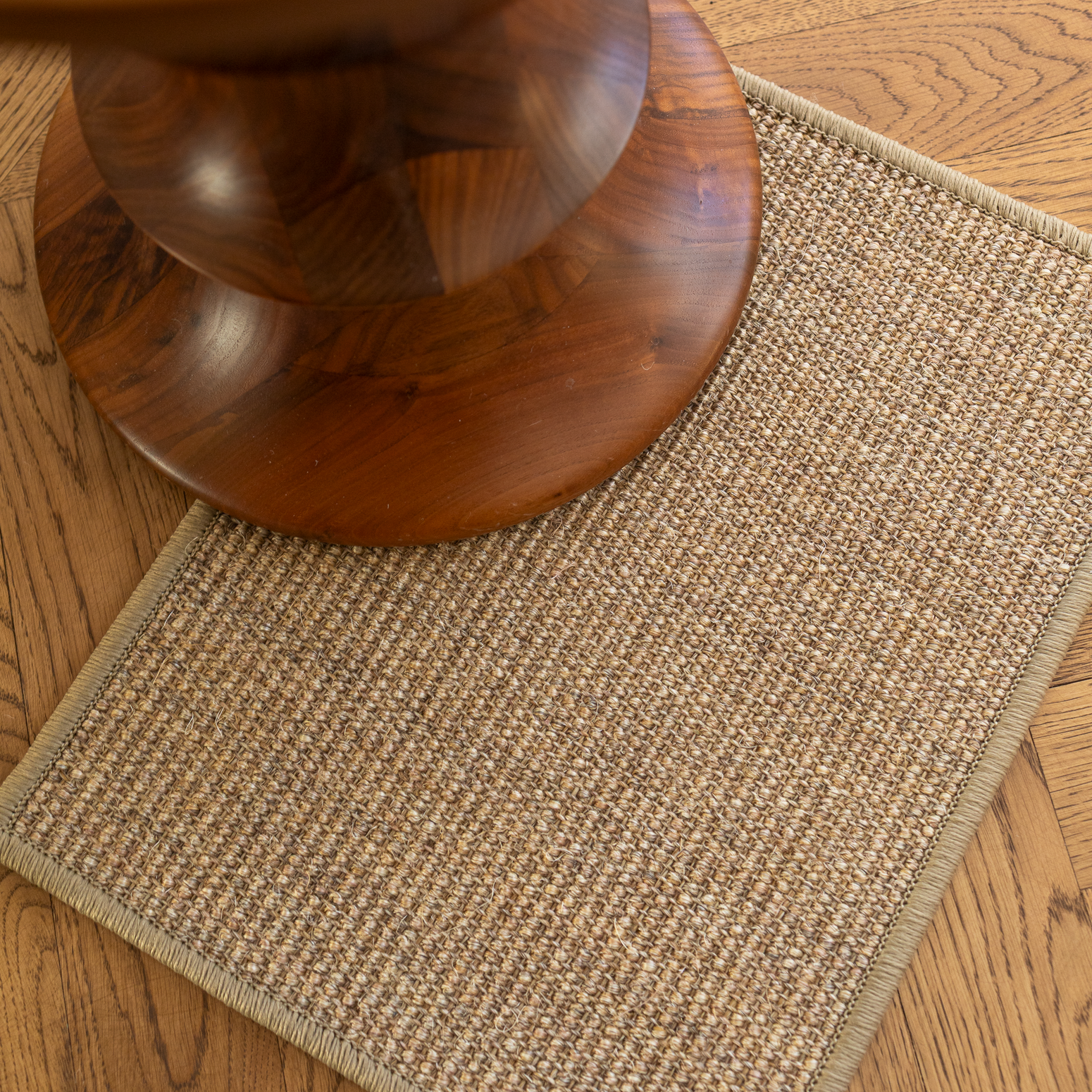 Sisal boule sand med kantsøm